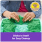 Kinetic Sand, Sandbox Set with 1lb Green Play Sand, 4 Tools & Molds, Storage, Sensory Toys for Kids Ages 3 and up