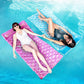 Sloosh Inflatable Pool Floats Raft,Floating Lounge For Adults,64X32 Inch Swimming Mat Pool Mattress With Headrest,2 Pieces Float