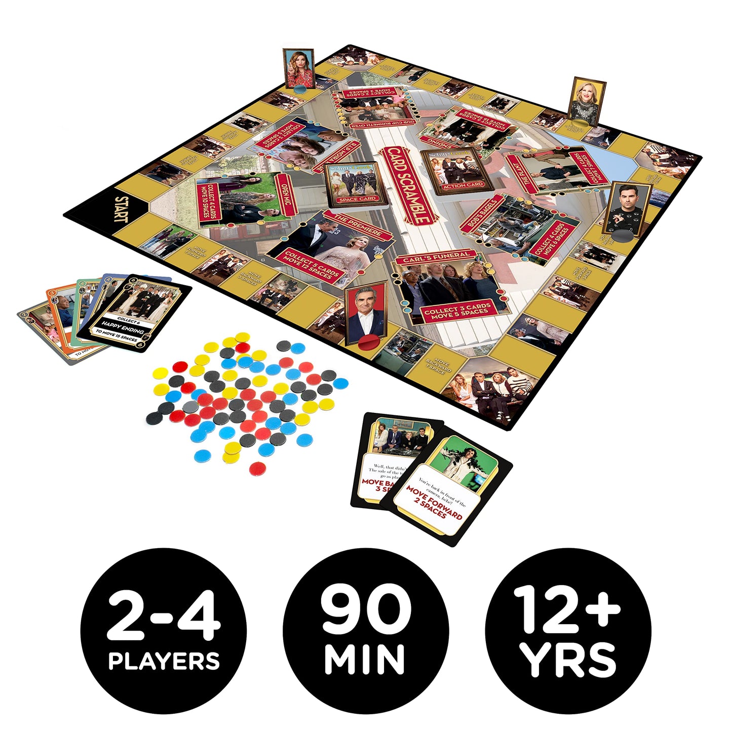 Aquarius Schitt'S Creek Card Scramble Board Game - Fun Family Party Game For Kids, Teens & Adults - Entertaining Game Night Gift