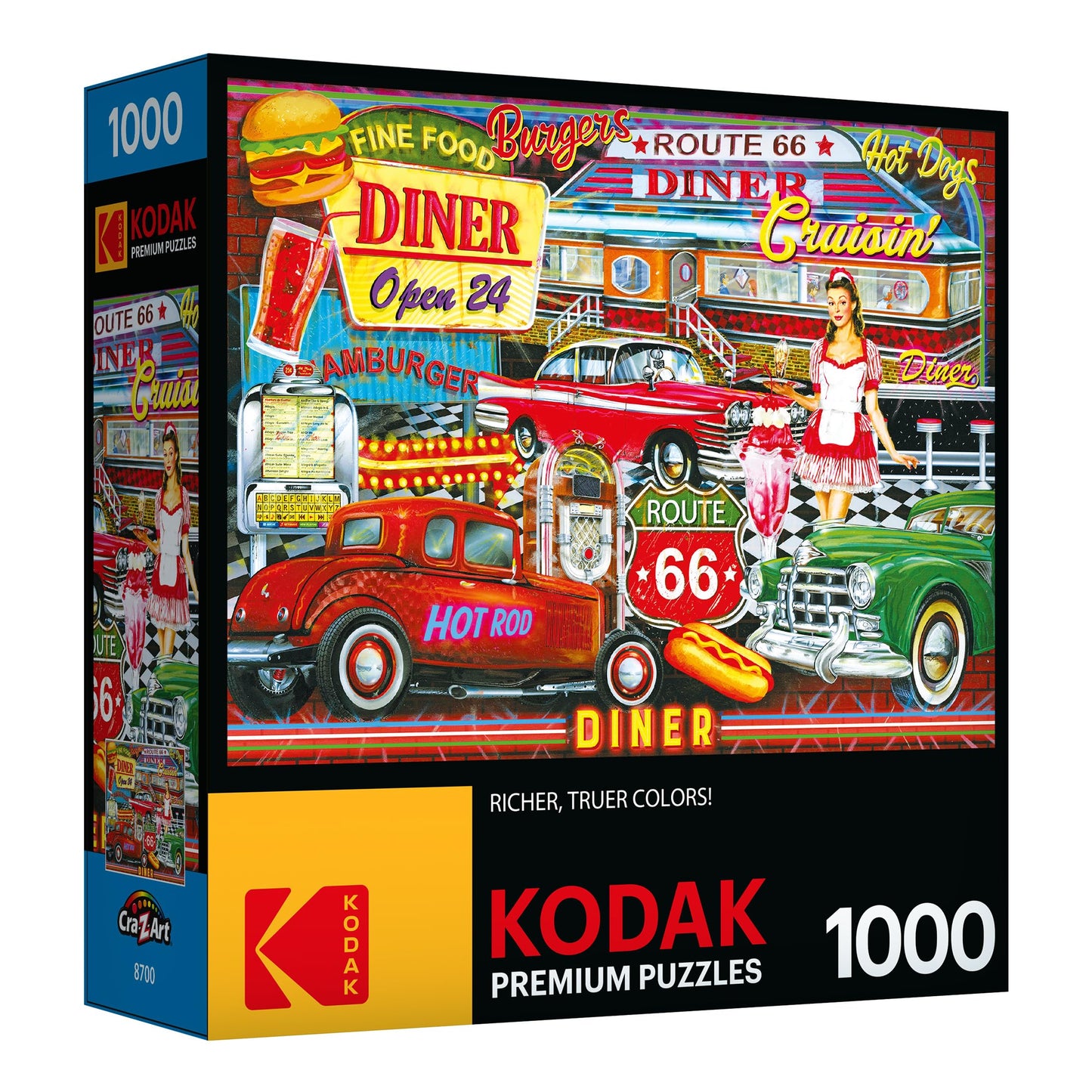 Roseart - Kodak Premium - 50'S Diner - 1000 Piece Jigsaw Puzzle For Adults