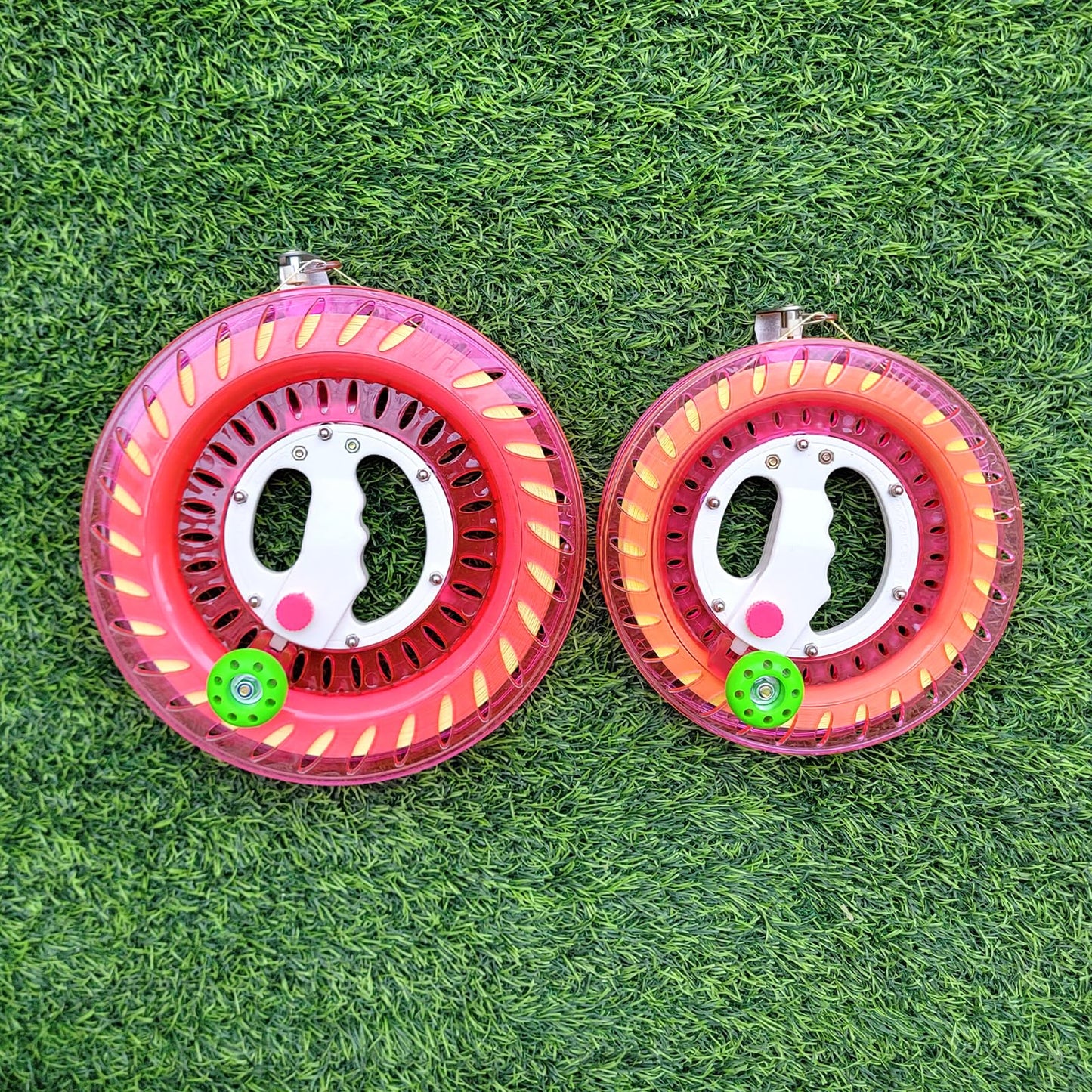 Simxkai Kite String Reel, Kite String Spool,Kite Line Winder, Come With Lock, 9In With1200 Feet Line (Red)