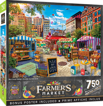 Masterpieces 750 Piece Jigsaw Puzzle For Adults And Family - Buy Local Honey - 18'X24'