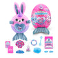 Rainbocorns Mermaidcorn Bunny Plush - Collectible Stuffed Animal with Surprises, Stickers, Magic Sands & Bubble Mixture, Ages 3+