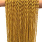 Dondor Festive Metallic Beaded Necklaces (72 Pack, GOLD)