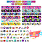 Sinmoe 86 Pcs 80s 90s Party Favors Slap Bracelets Bulk Back to 80s 90s Throwback Theme Party Favors Snap Bracelets Bracelets wit