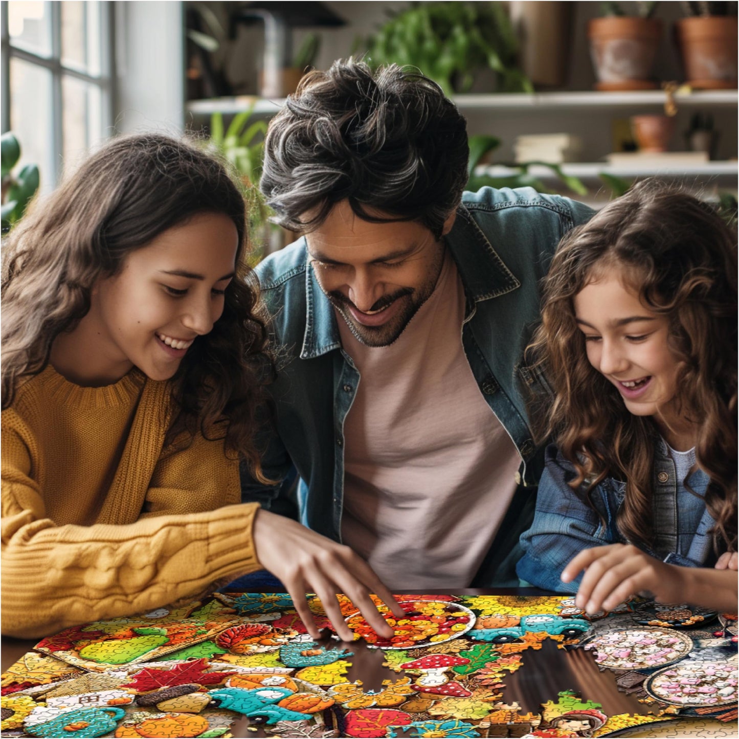 White Mountain Fall Treats Thanksgiving Puzzles 1000 Pieces Jigsaw Puzzle for Fall and Autumn