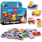 Little World 24 Foam Fridge Magnets for Toddlers - Child Safe, Chunky Size, Multi Color, Model RK93010-02