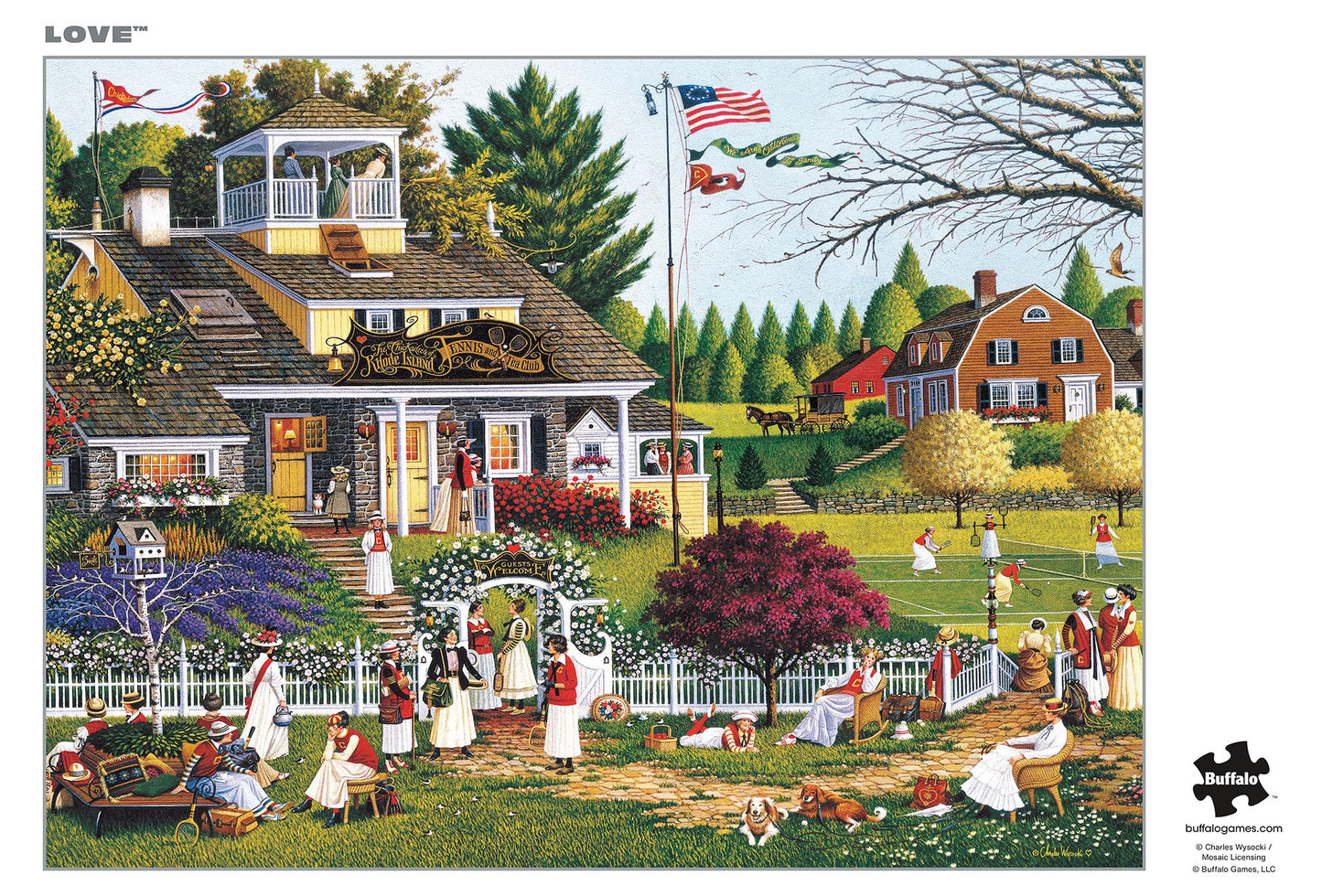 Buffalo Games - Silver Select - Charles Wysocki - Charles Wysocki - Love - 1000 Piece Jigsaw Puzzle For Adults - Challenging Puzzle Perfect For Game Night - Finished Size Is 26.75 X 19.75