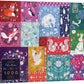 Elena Essex Christmas Puzzle - Winter Patchwork  Puzzles for mature-themeds 1000 Pieces  Jigsaw Puzzles  Winter Animal Thanksgiving Christmas Holidays 1000 Piece Puzzle  Size 20x28 inches