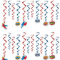 Beistle , 24 Piece Hero Whirls, 17-31.5, Multicolored