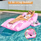 SLOOSH Inflatable Pool Floats mature-themed - Extreme Comfort Pool Lounge Chair with Detachable Cup Holder  Heavy Duty Lounger Floating Recliner Blow Up Floaties Water Floaty Lake Beach Tanning Float (Pink)