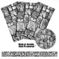 Irenare Stone Wall Tablecloths, Medieval Themed Party Decorations Supplies Disposable Plastic Brick Stone Tablecloth Castle Brick Wall Table Covers For Halloween Birthday Party Favors(3 Pack)