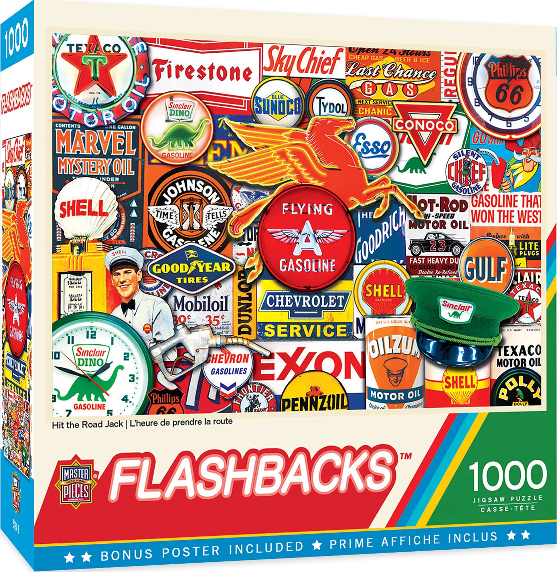 MasterPieces - 1000 Piece Jigsaw Puzzle, Hit the Road Jack, Fun for Adults, Family, Kids, Non-Glare Finish, 19.25 x 26.75