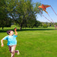 SNJOYFUL Dragon Kite for Kids & Adults, 55'' Beach Kite Easy to Fly, Huge Kites for Kids Ages 4-8 for Beginners, with 328ft Stri