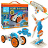 Gears & Gadgets 194Pc Kids Building Toys - Build Large & Small Robotic Projects - Stem Toys For Kids Education - Construction Bu