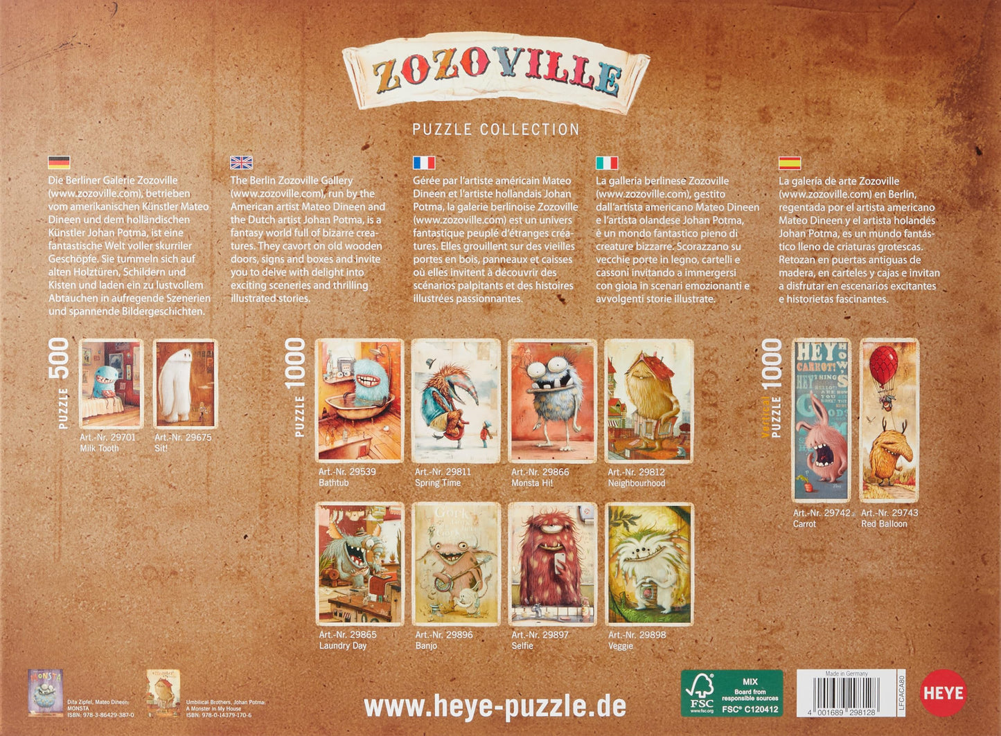 Heye 29812 Neighbourhood Puzzles, 50 X 70 X 0.2 Centimetres