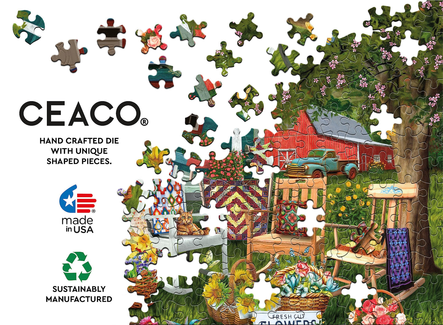 Ceaco - Colorful Quilts - 1000 Piece Jigsaw Puzzle