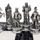 Greek Mythology Olympus Gods Zeus Vs Poseidon Set Of Chess Men Pieces Bronze And Pewter Color - No Board