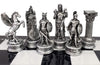 Greek Mythology Olympus Gods Zeus Vs Poseidon Set Of Chess Men Pieces Bronze And Pewter Color - No Board