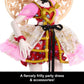 Monster High Scary Sweet Birthday Doll  Cupid Asteria in Pink and Red Party Dress with Themed Accessories Like Invite  Balloon  Gift and More