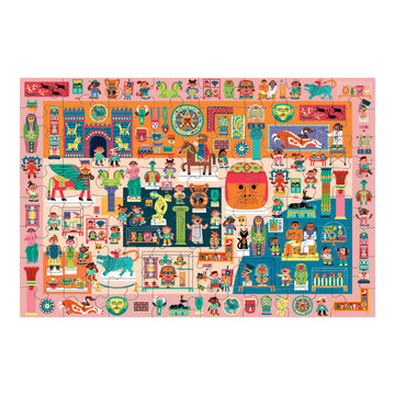 Mudpuppy Art And Culture Museum - 64 Piece Search & Find Puzzle Jigsaw Puzzle Featuring Diverse Art Sculptures And Artifacts And