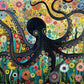 Cross & Glory - The Octopus Who Grew Flowers - 1000 Piece Jigsaw Puzzle For Adults | Vibrant Octopus And Floral Artwork | Challe