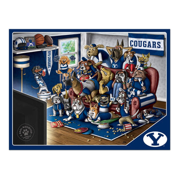 Youthefan Ncaa Byu Cougars Purebred Fans 500Pc Puzzle - A Real Nailbiter