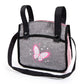 Bayer Twin Doll Pram Neo, Grey, Pink With Butterfly, Jean Look