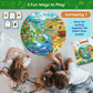 Jumbo 70 Piece Round Floor Puzzles For Kids Ages 3-5, 6-8, Large Jigsaw Puzzle With Solar System And Planets, Educational Flash