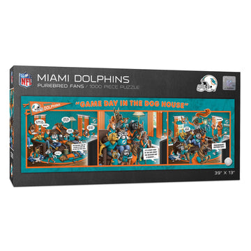 Youthefan Nfl Miami Dolphins Game Day In The Dog House 1000Pc Puzzle
