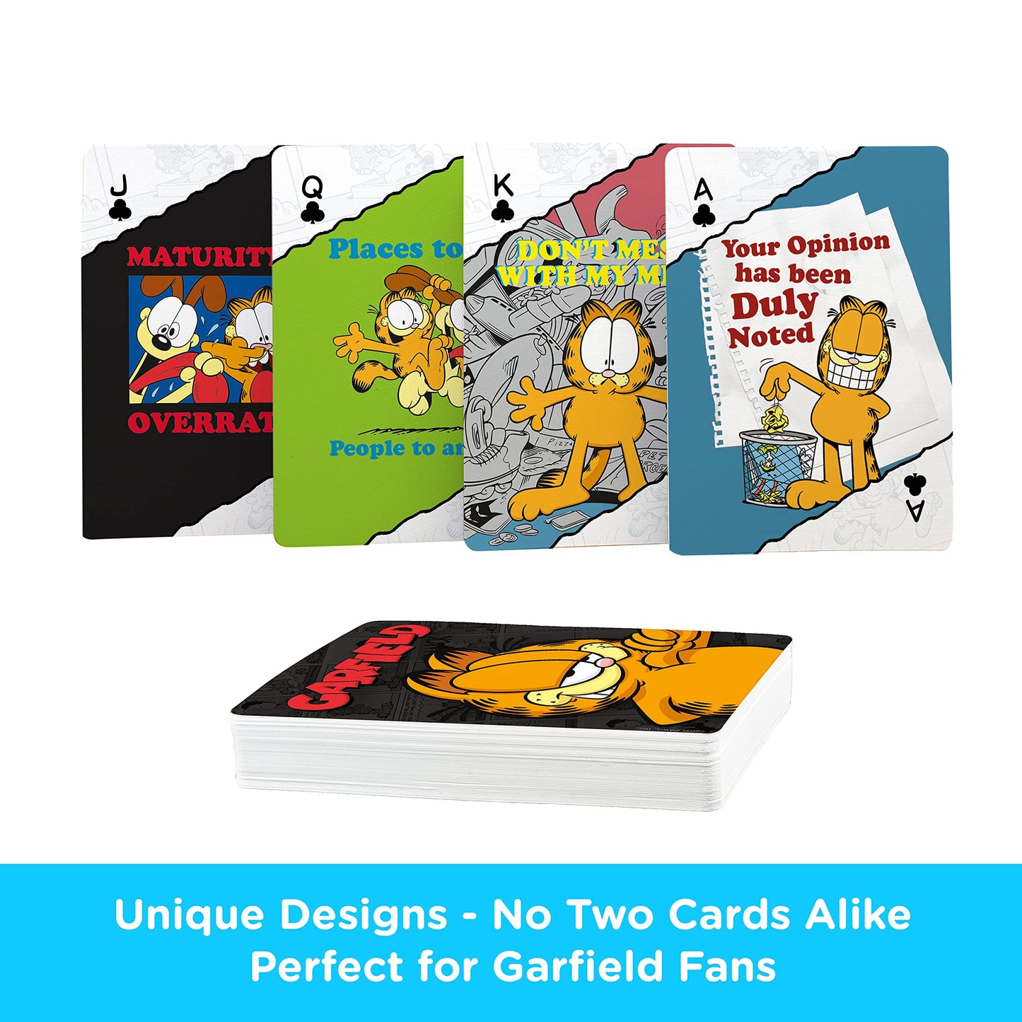 Aquarius Garfield Playing Cards - Garfield Themed Deck Of Cards For Your Favorite Card Games - Officially Licensed Garfield Merc