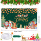 KJQJLY Merry Christmas Banner Christmas Banner Green Christmas Banner Party Decorations Supplies, Xmas Holiday Happy New Year Si
