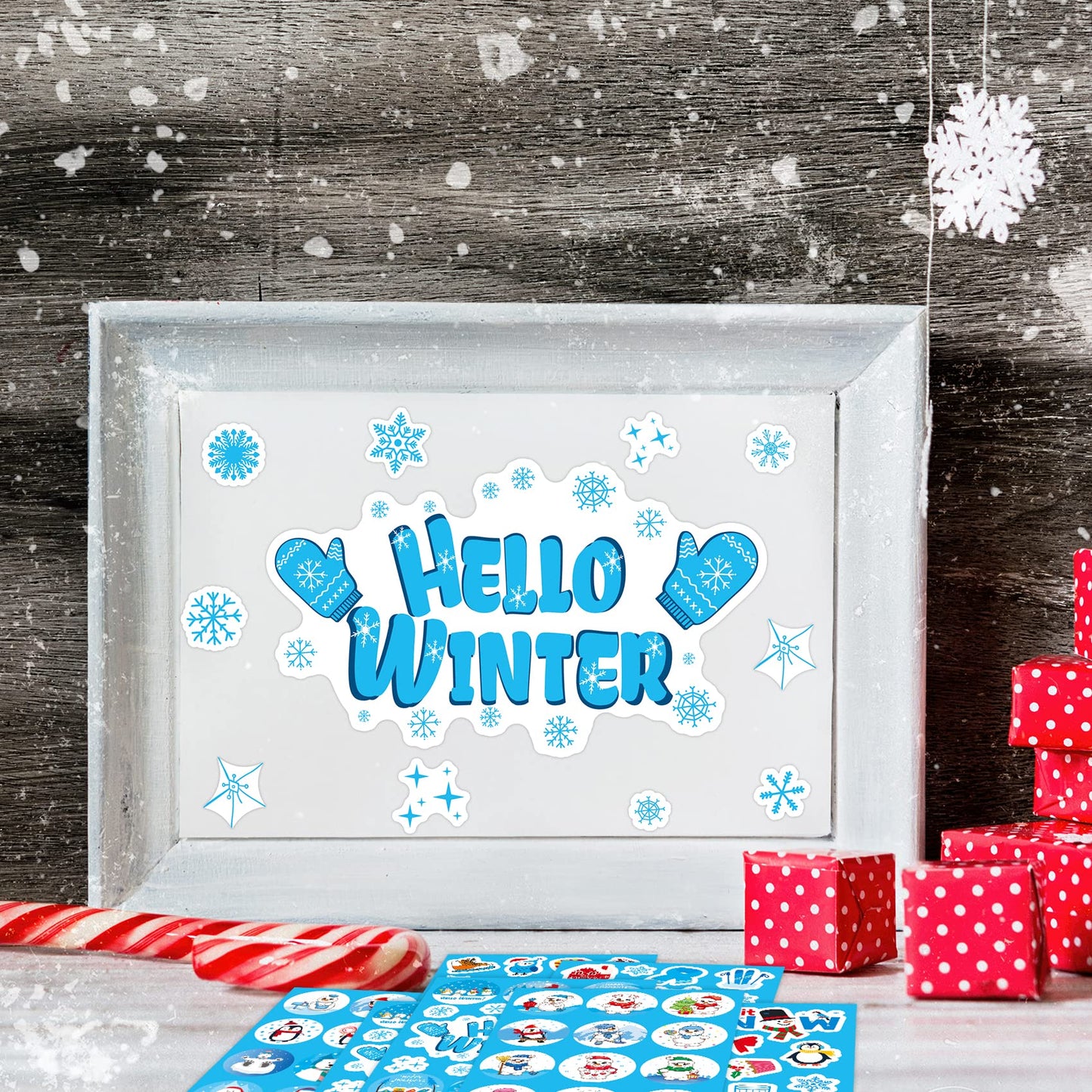 Miss Fantasy Winter Stickers For Kids Winter Holiday Snowflake Snowman Stickers Hello Winter Stickers For Envelopes Gifts Crafts Scrapbooking Winter Holiday Sticker Bulk For Teachers School Classroom