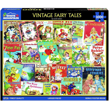 White Mountain Vintage Fairy Tales Puzzles For Adults 1000 Pieces Jigsaw Children Book Puzzle