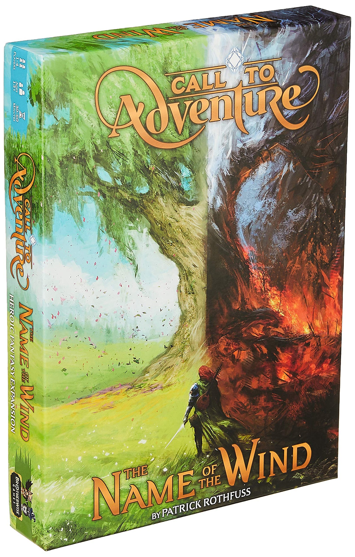 Brotherwise Games Call to Adventure: Name of The Wind - Paper Game, Various Colors, Model BWGBGM022