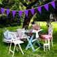 LyButty Purple Pennant Banners - 100 Feet Hanging Triangle Flags, 60 PCS Party Decorations for Birthdays & Carnivals