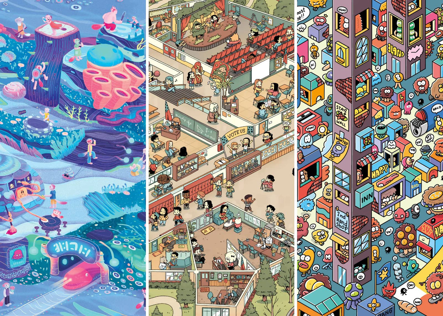 Mystery Jigsaw Puzzle- Astro Gastro -1,000 Pcs Mystery Puzzle With Storytelling Comics, Secret Ending-1000 Piece Puzzle For Adults & Kids –19.7'' X 27.6'' Frameable Magic Puzzle Art