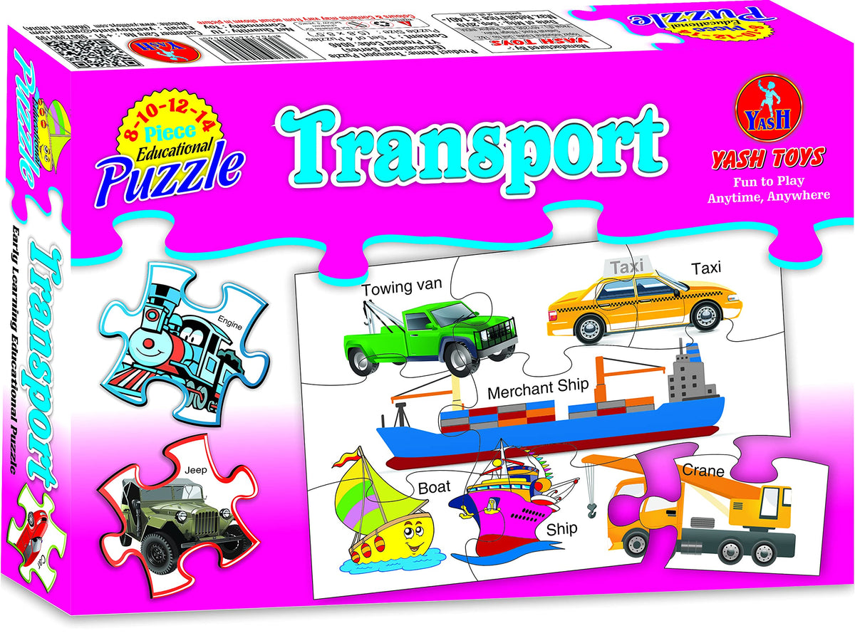 Smart Picks Educational Transport Vehicle Puzzle For Kids, Includes 814 Pieces Of Fun Puzzle (Transport)