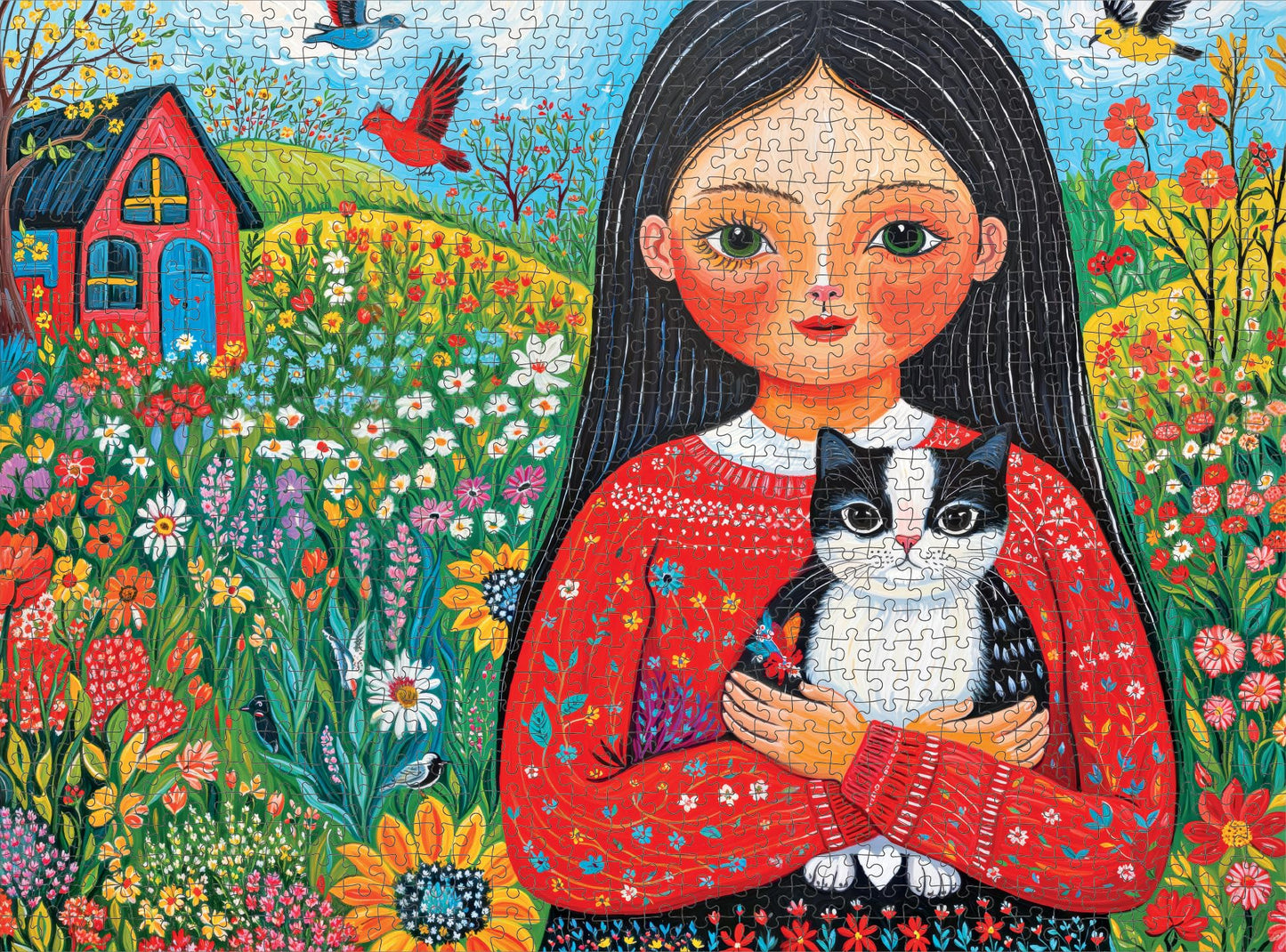 Cross & Glory 1000 Piece Jigsaw Puzzle - A Garden of Wonders, Eco-Friendly Cardboard, 20" x 27" - Challenging Adult Puzzle