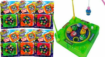 Ja-Ru Pocket Travel Magnetic Fishing Game (6 Toys) Classic Rotating Mini Family Board Games For Kids. Preschool Educational Game