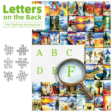 National Parks Puzzles For Adults 1000 Pieces Nature Travel Poster Map Beautiful Landscape Puzzle For Adults Jigsaw Puzzles 1000