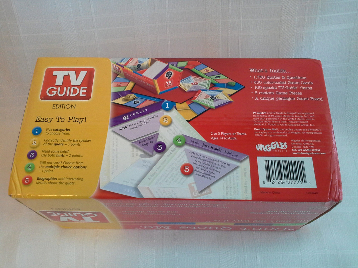 Don'T Quote Me.' Tv Guide Board Game