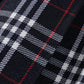 Girl'S School Uniform Plaid Pleated Costumes Skirts (M, Dark Blue Mixed White)