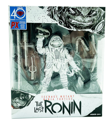 Bandai Teenage Mutant Ninja Turtles The Last Ronin Michelangelo Action Figure Black & White | Tmnt The Last Ronin 4.5'' Articulated Action Figure With Accessories | Las Tort Toys