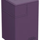 Ultimate Guard Flip'N'Tray 100+, Deck Case For 100 Double-Sleeved Tcg Cards + Dice Tray, Purple, Independent Magnetic Closure & Microfiber Inner Lining