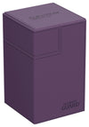 Ultimate Guard Flip'N'Tray 100+, Deck Case For 100 Double-Sleeved Tcg Cards + Dice Tray, Purple, Independent Magnetic Closure & Microfiber Inner Lining