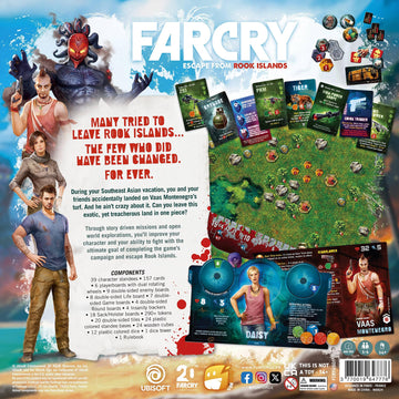 Funforge Far Cry Cooperative Combat Strategy Board Game, Ages 14+, 1-4 Players, Cardboard, Multicolor, Model FCRYUS01
