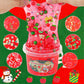 Lawoho 300Ml Apple Slime With Clay, Red Clear Slime Kit For Stocking Stuffers With 9 Packs Slime Add-Ins, Christmas Slime For Kids Party Favors, Slime Kit For Birthday Halloween Christmas Easter Gifts