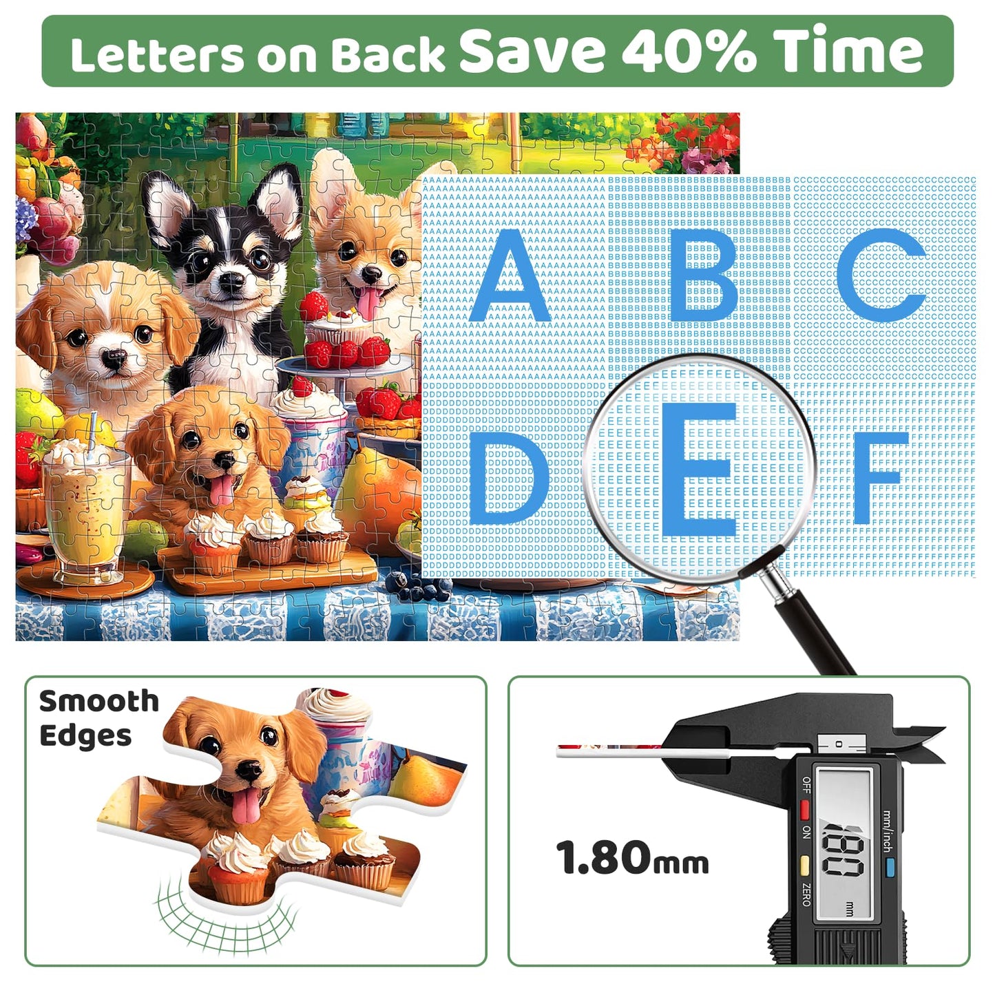 300 Piece Puzzles for mature-themeds  Jigsaw Puzzles 300 Pieces for mature-themeds Kids Dog Puzzle mature-themed Puzzle 300 Piece Recycled Cardboard Challenging Puzzles Game Family Activity Birthday Gift 20.5x15inch