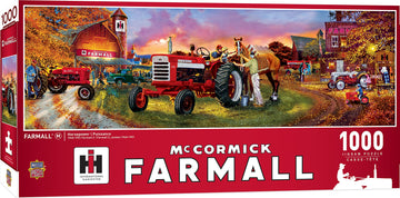 Masterpieces 1000 Piece Jigsaw Puzzle For Adults, Family, Or Youth - Farmall Panoramic - 13'X39'